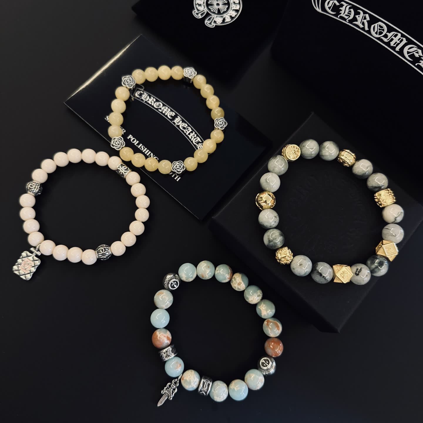 Chrome Hearts Beaded Bracelets Set